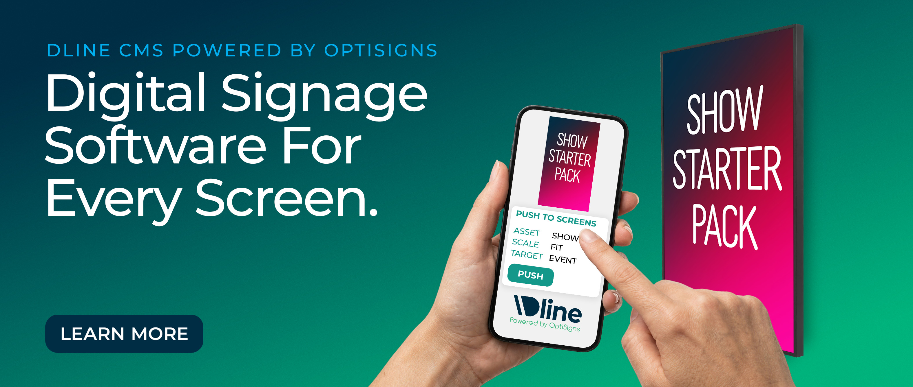 Dline cms for digital signage