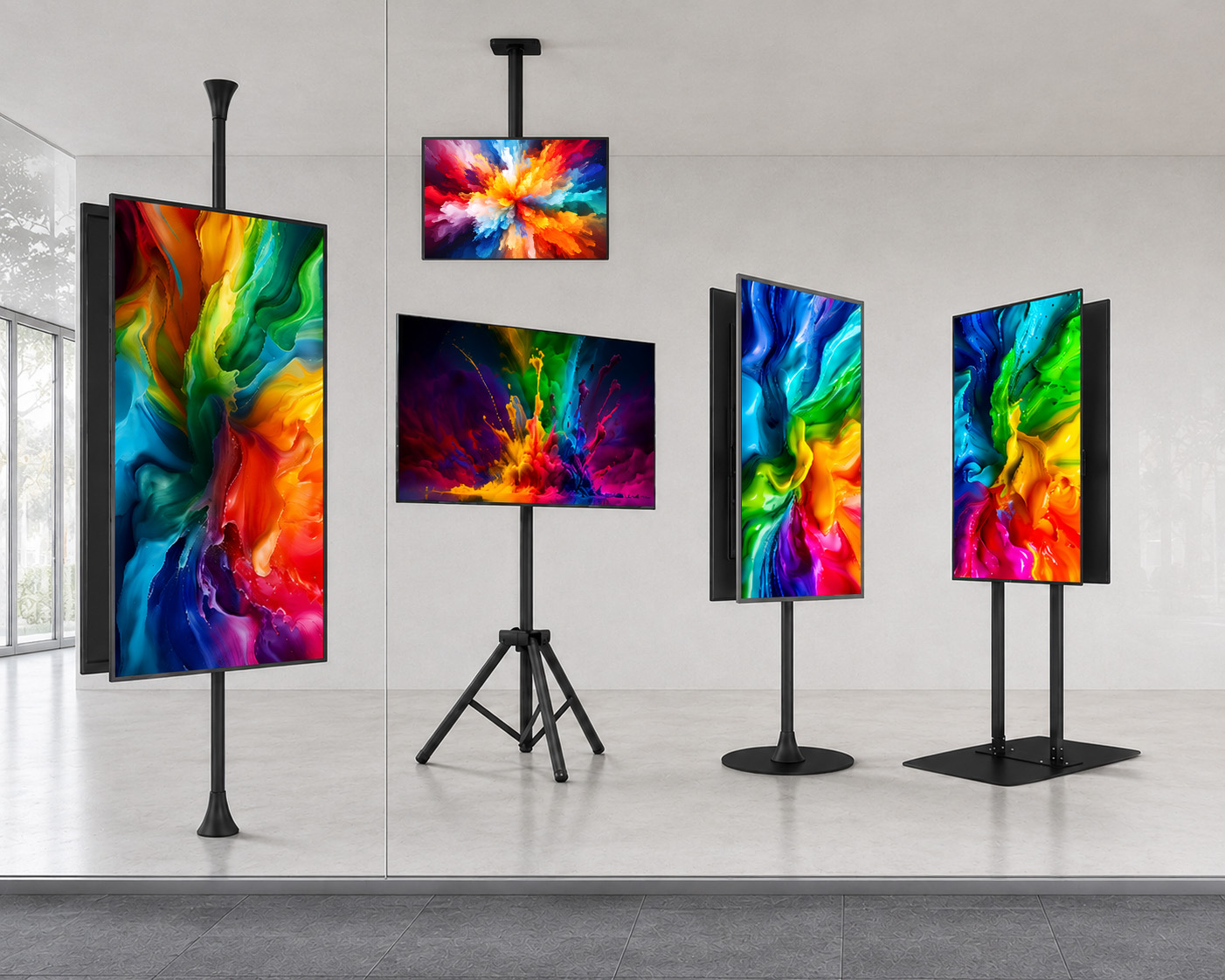 Wide range of display screens
