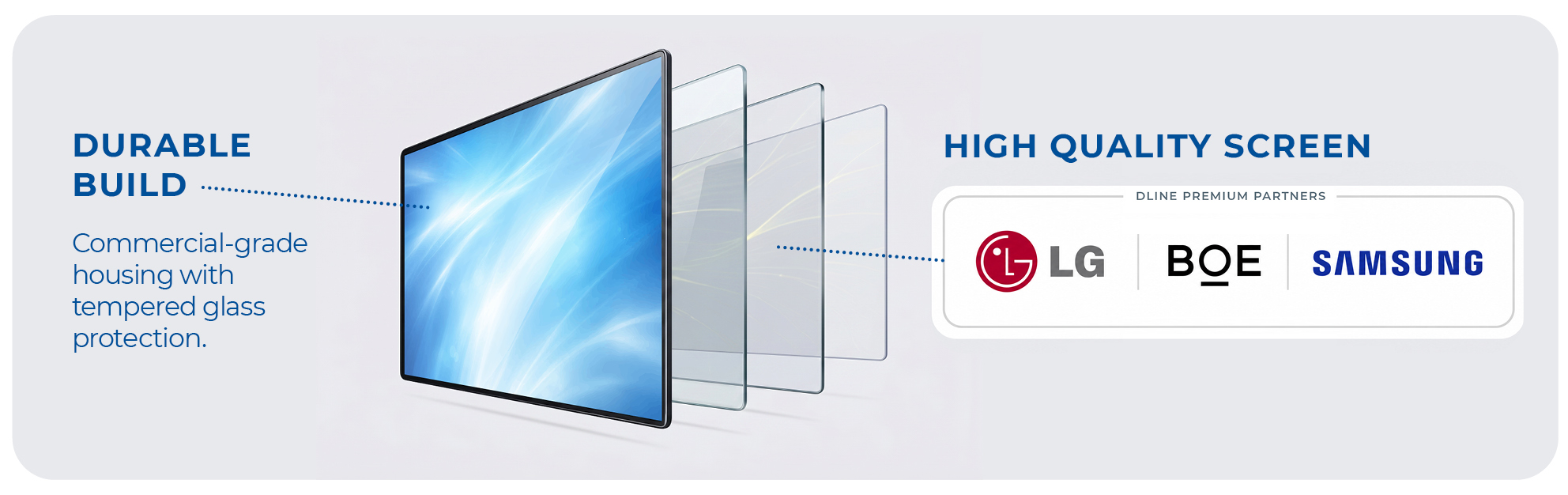 High quality commercial screen construction