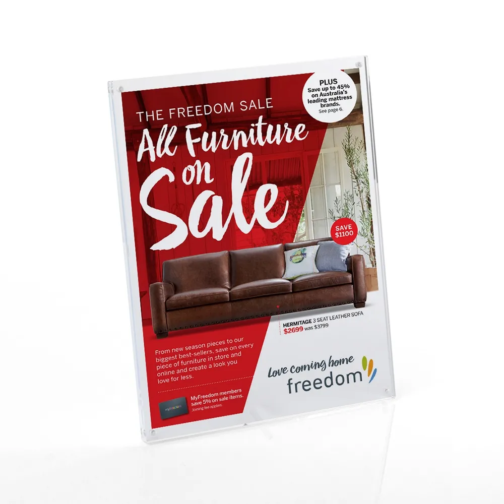 Perspex Signage Stand