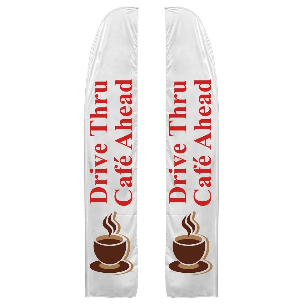 Double Sided 3.7m Beach Flag Prints