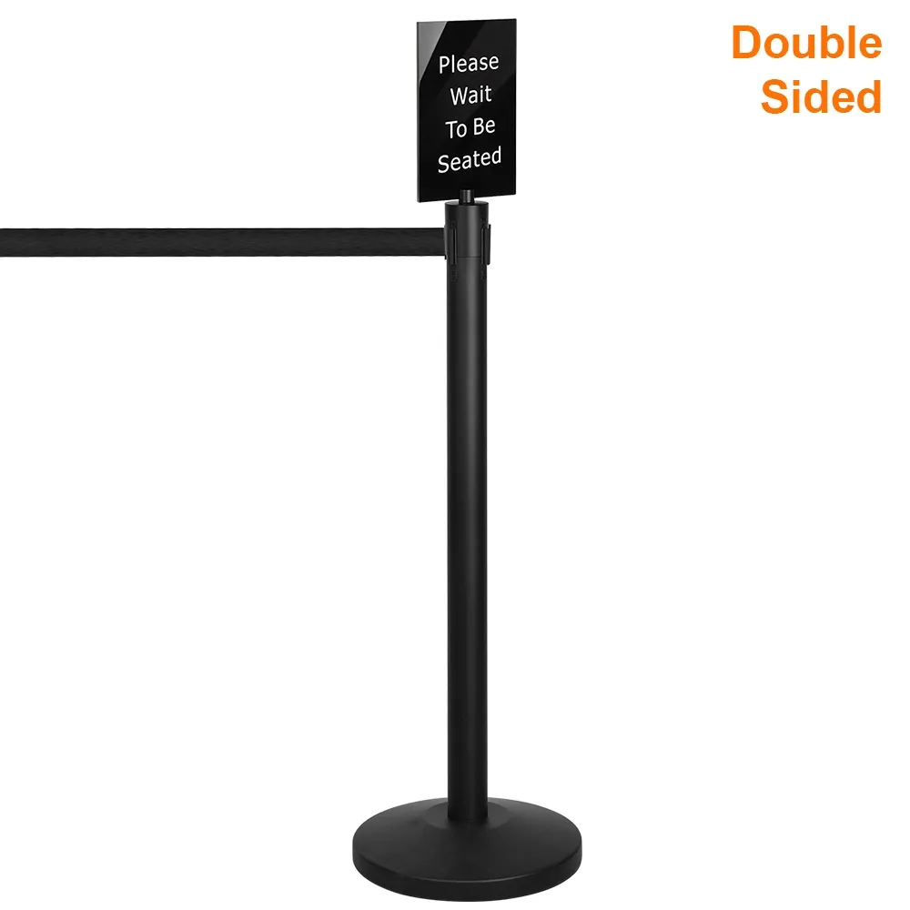 Stanchion with Signage – 