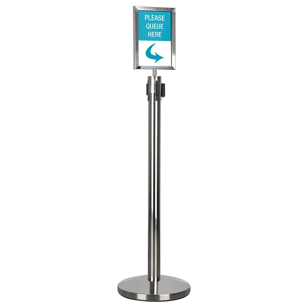 Polished Retractable Barrier