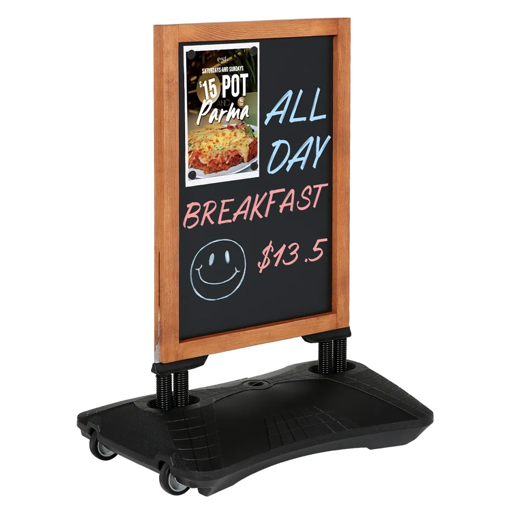 Wooden Sidewalk Sign