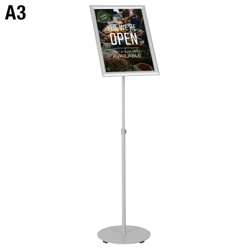 Metal Sign Holder Height Adjustable