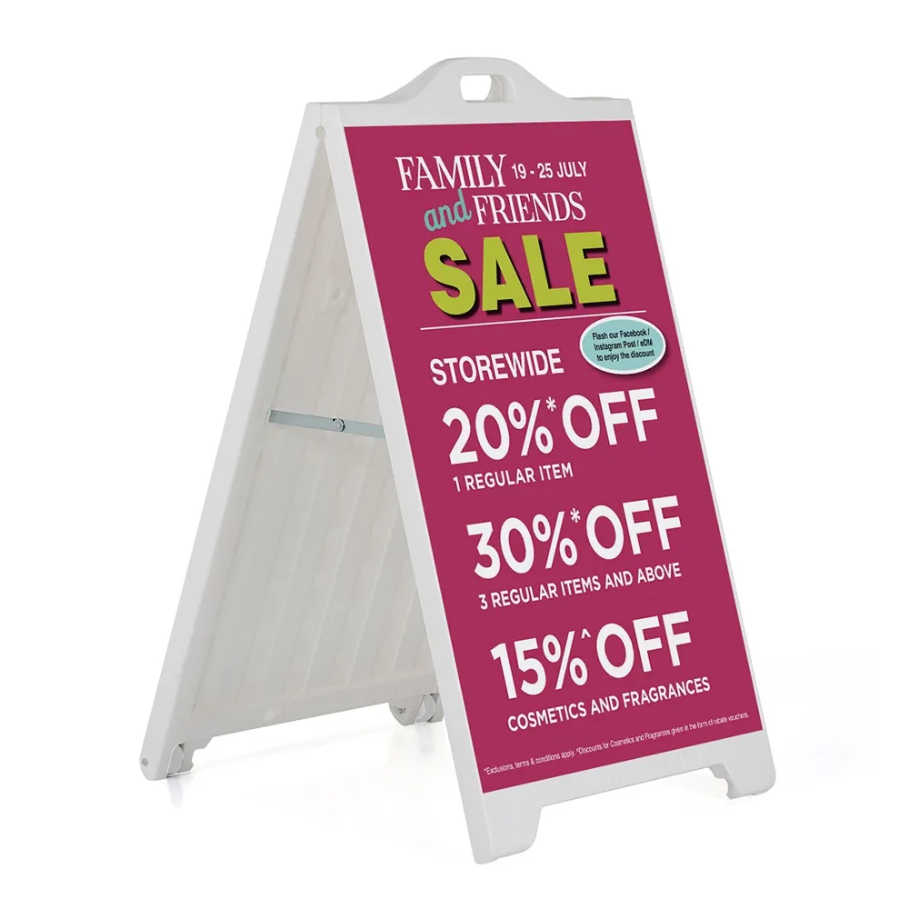 Eco Friendly Plastic A Frame Signs