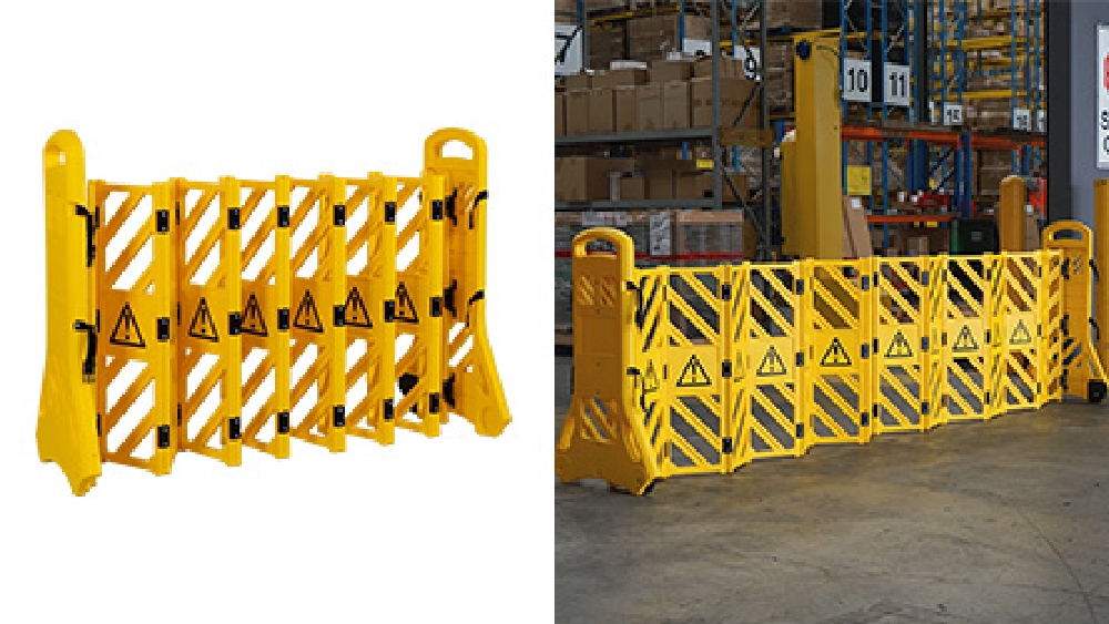 Expandable Safety Barrier Extends up to 3.85m Yellow