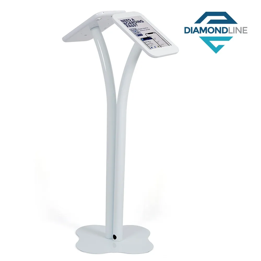 White iPad Floor Stand